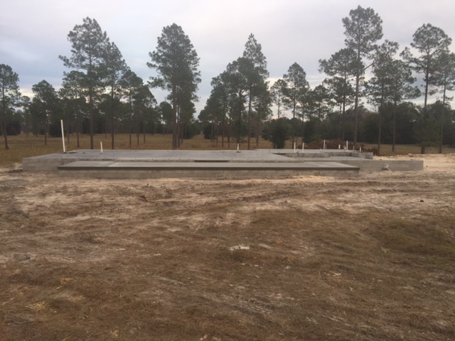 Stem Wall Foundation Poured on a Custom Home in High Springs FL